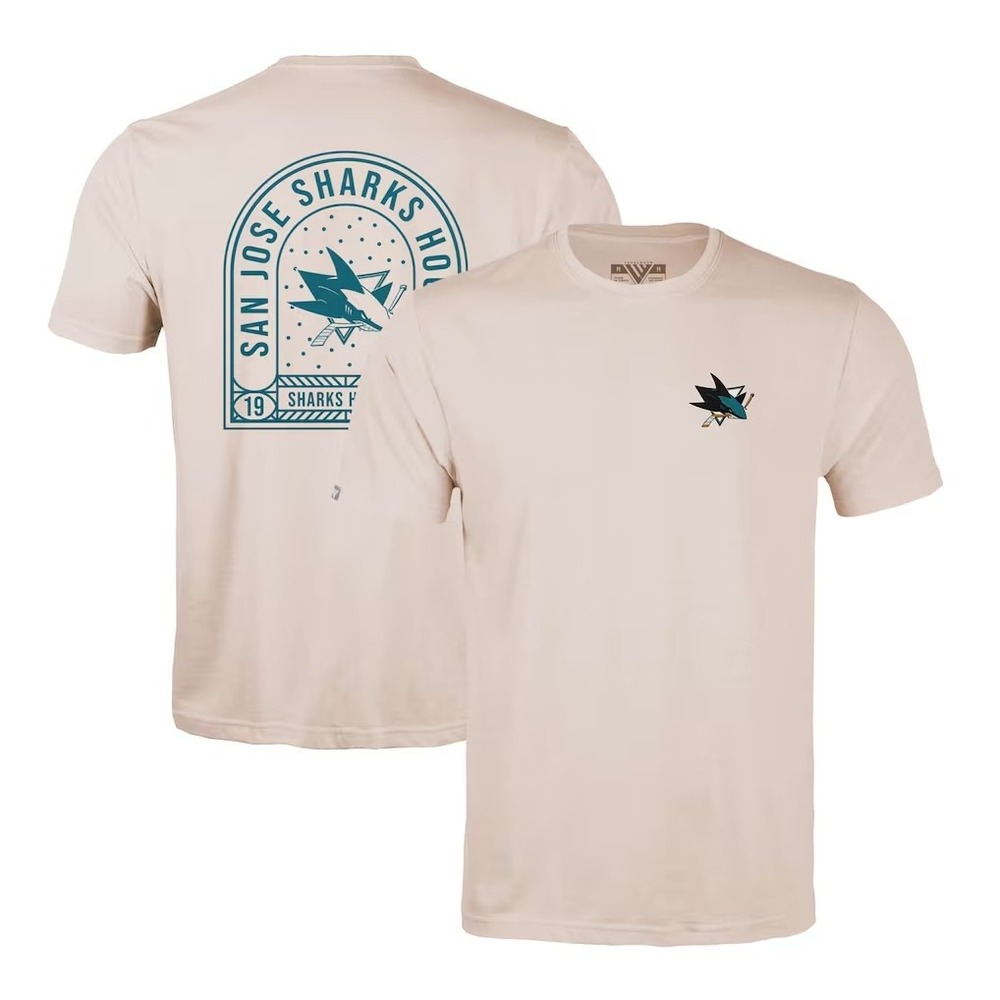 Levelwear San Jose Sharks NHL Men's Large Tan Graphic T-Shirt New with Tags